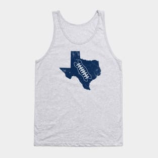 Texas Football, Retro - Silver Tank Top